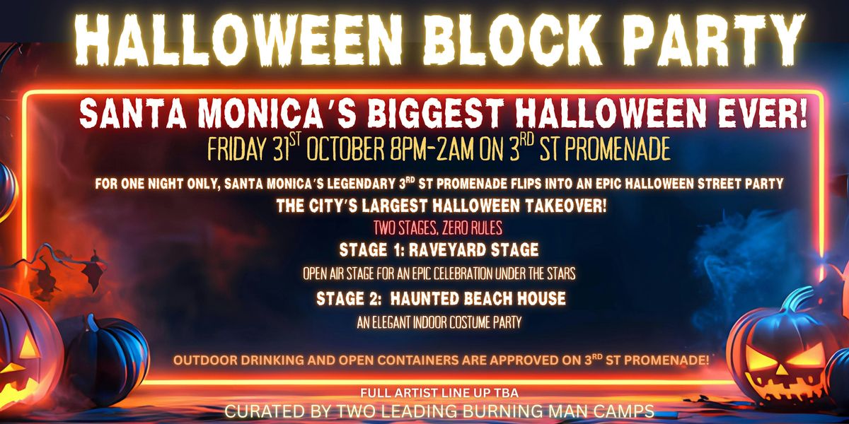 HALLOWEEN BLOCK PARTY ON 3RD STREET PROMENADE, 31 October | Event in Santa Monica | AllEvents