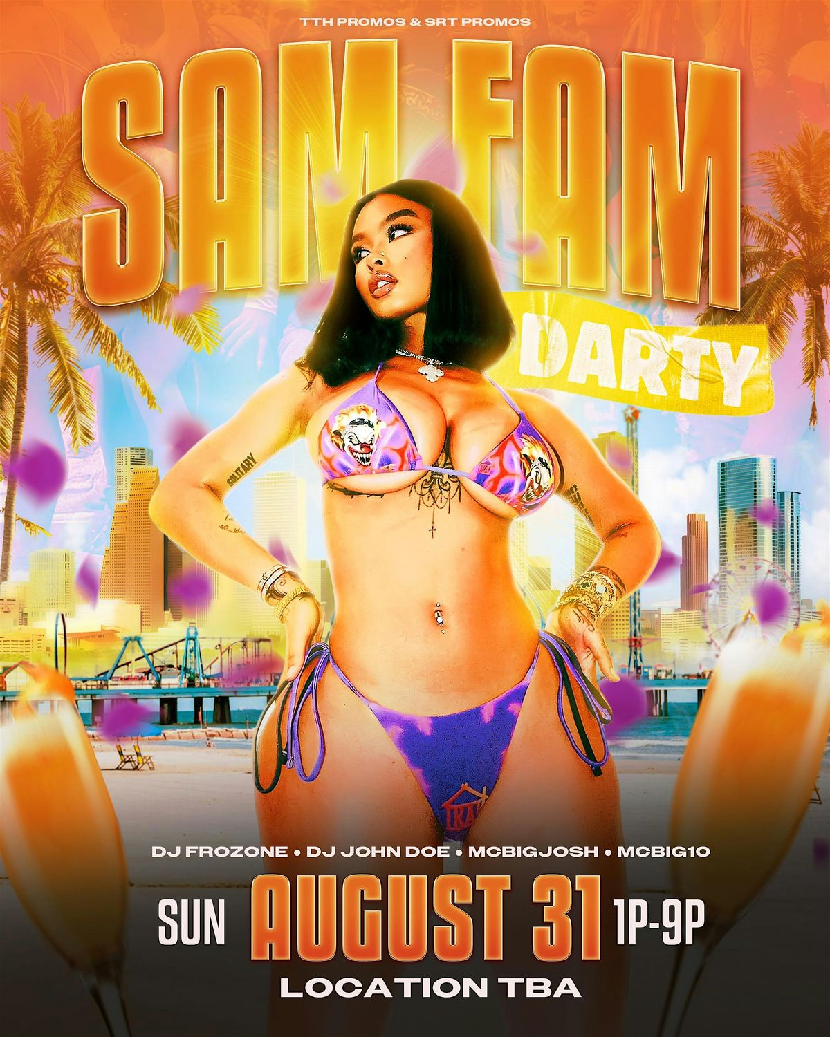 SAM FAM DARTY, 31 August | Event in Huntsville | AllEvents