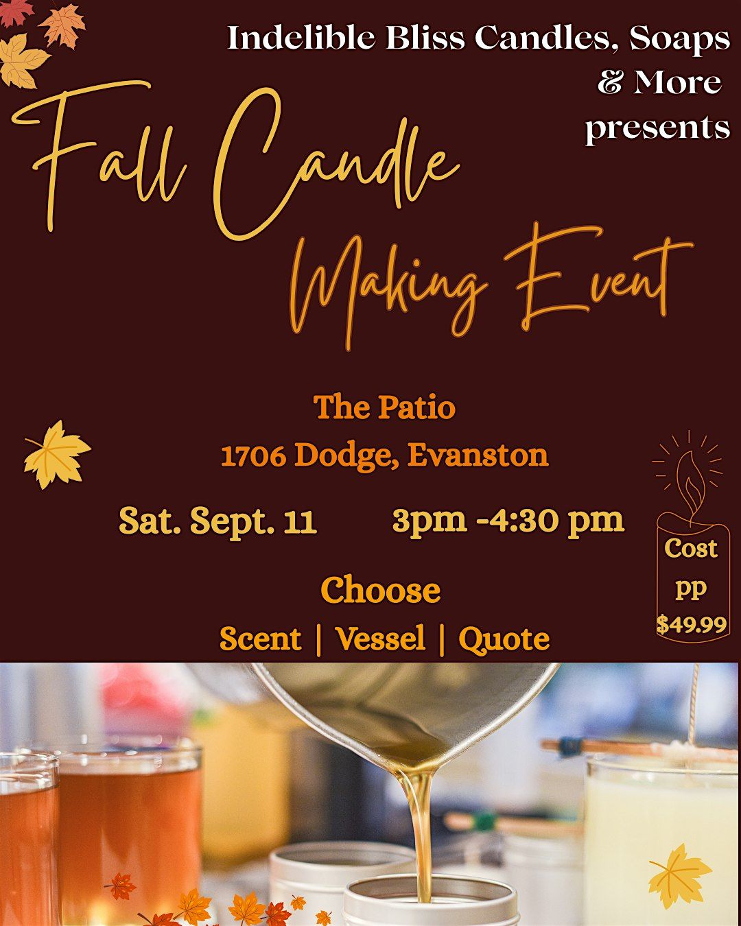 Fall Candle Making Event, 11 October | Event in Evanston | AllEvents