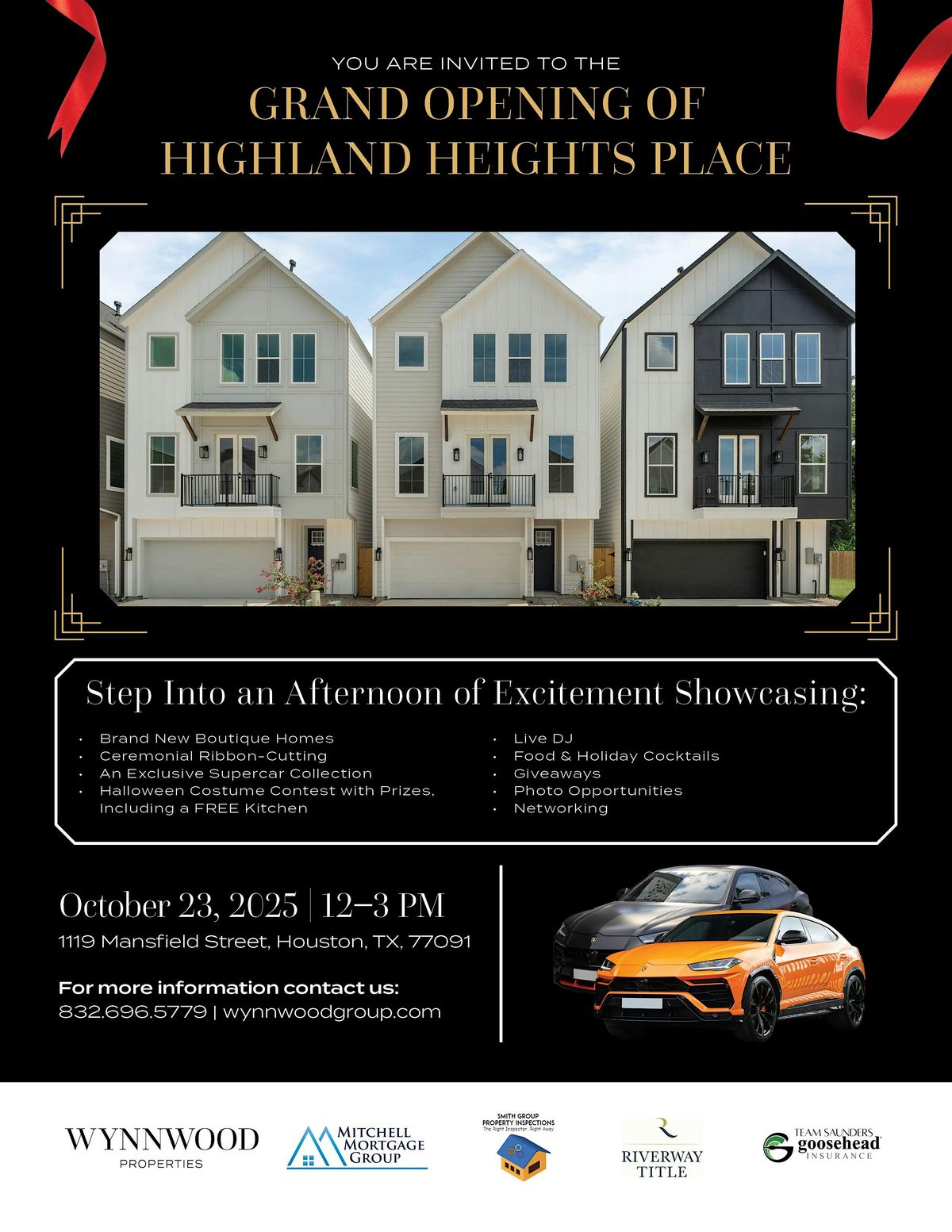 Spooky Luxe Broker’s Open | Highland Heights Place, 23 October | Event in Houston | AllEvents