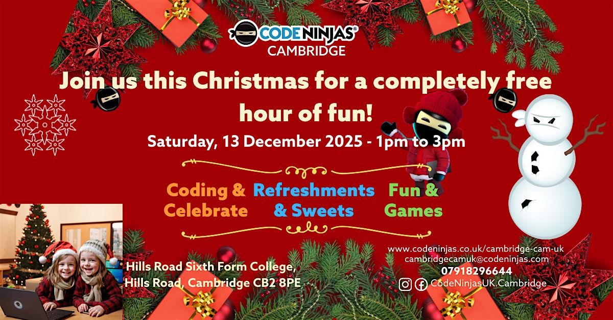 Code & Cheer Christmas Party 2025, 13 December | Event in Cambridge | AllEvents