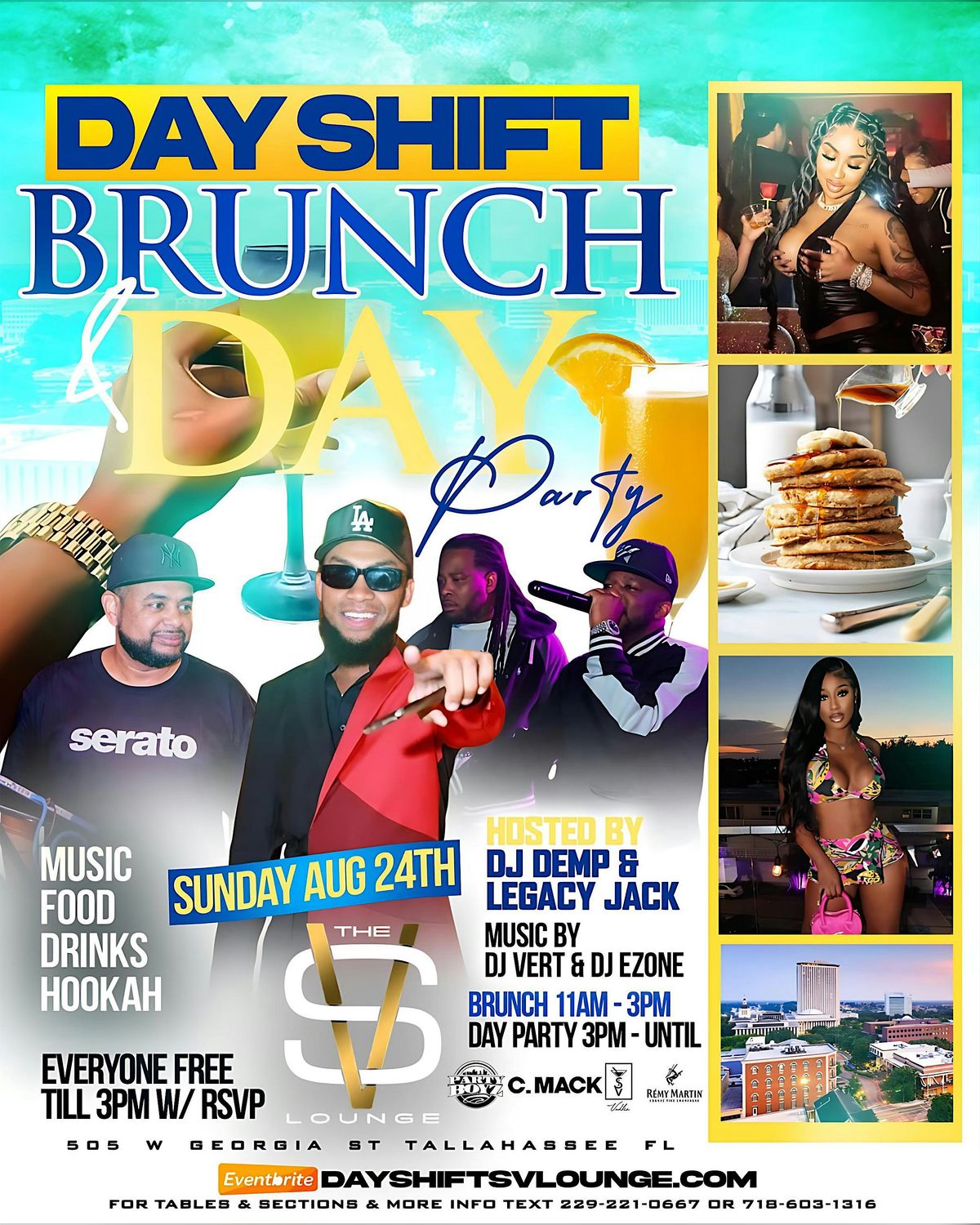 DAY SHIFT BRUNCH & DAY PARTY, 24 August | Event in Tallahassee | AllEvents