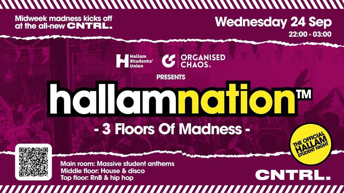  Hallamnation: Official Hallam Party, 24 September | Event in Sheffield | AllEvents