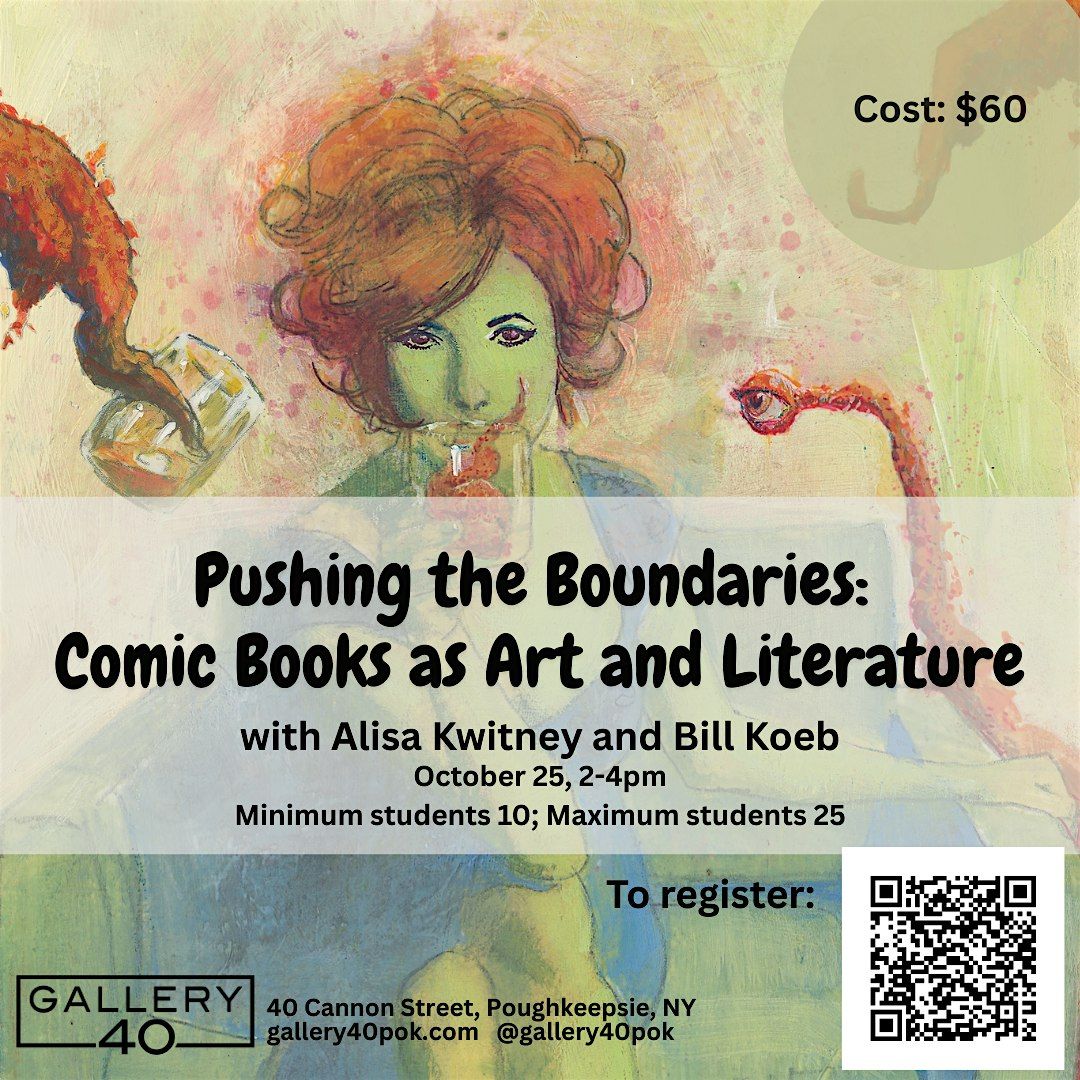 Pushing the Boundaries: Comic Books as Art and Literature, 25 October | Event in Poughkeepsie | AllEvents