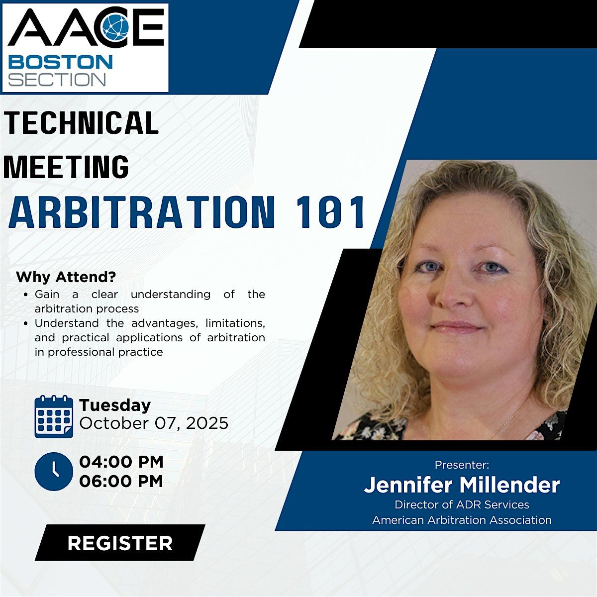 AACE Boston Section: Arbitration 101, 7 October | Event in Boston | AllEvents