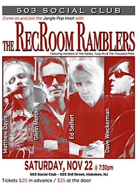 The RECROOM RAMBLERS! Hosted by Workshop Clinic!, 22 November | Event in Hoboken | AllEvents