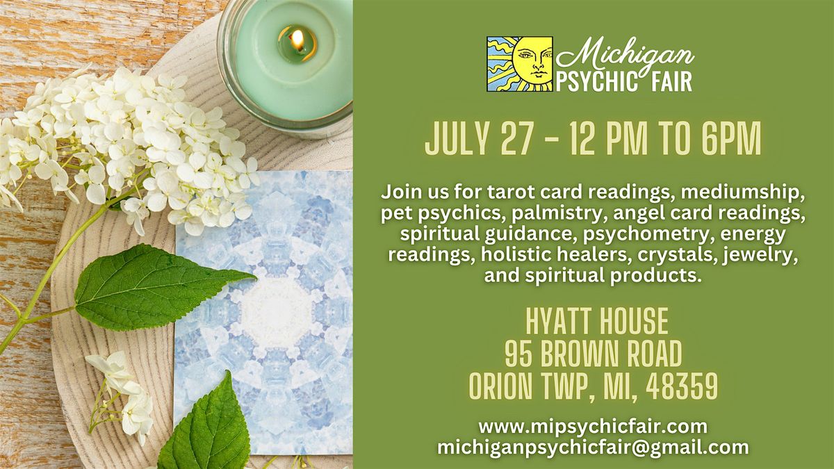 Michigan Psychic Fair Lake Orion Twp., 29 June | Event in Lake | AllEvents