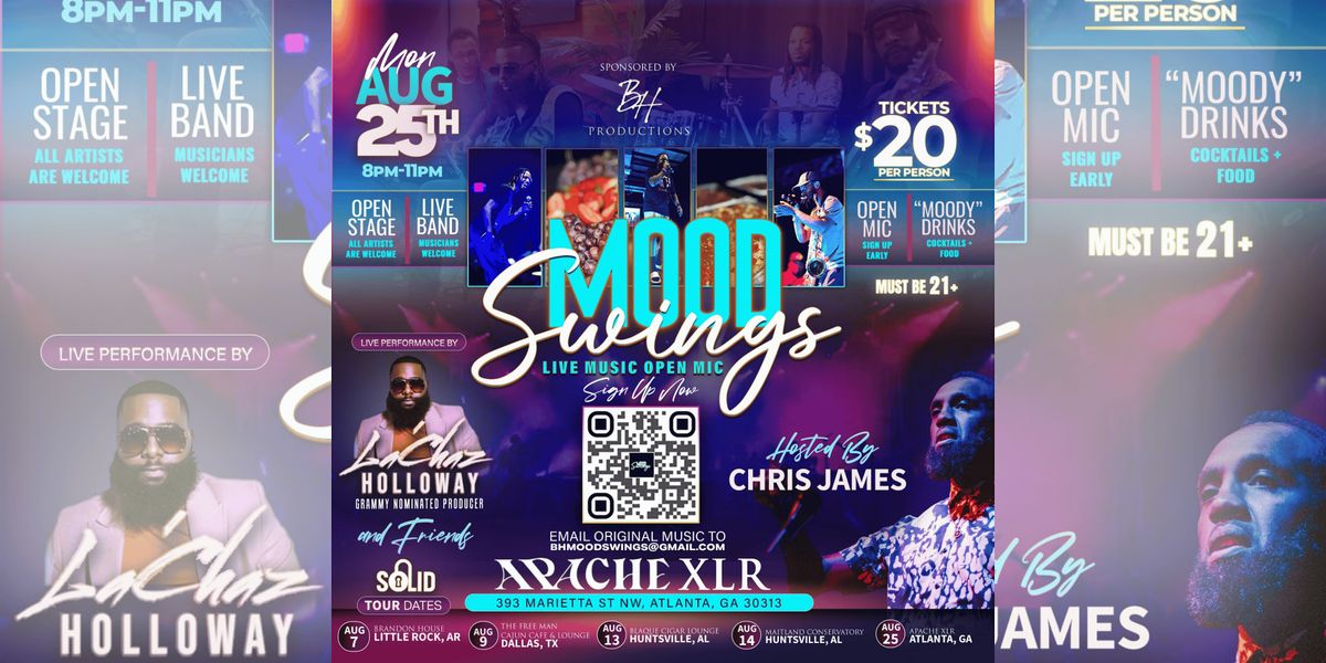 Mood Swings Live Music Open Mic, 25 August | Event in Atlanta | AllEvents