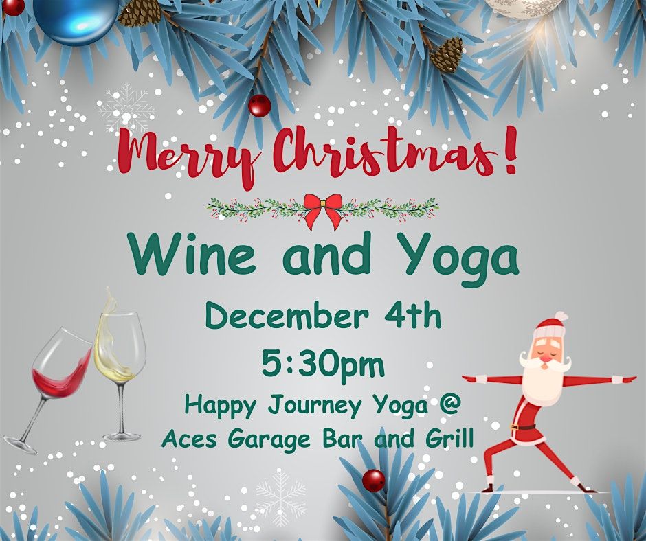 Holiday Wine and Yoga, 4 December | Event in Minooka | AllEvents
