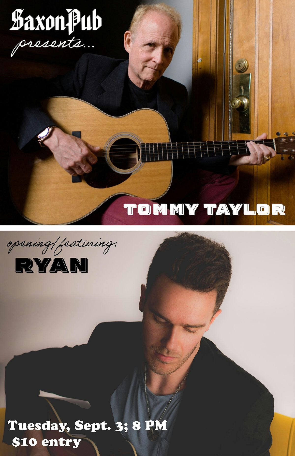 Tommy Taylor with Special Guest RYAN, 12 August | Event in Austin | AllEvents