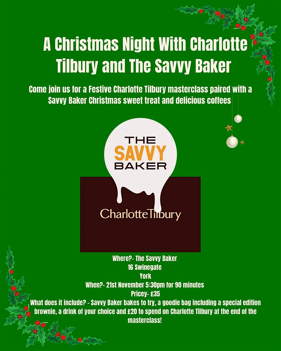 A Christmas Masterclass With Charlotte Tilbury, 21 November | Event in York | AllEvents