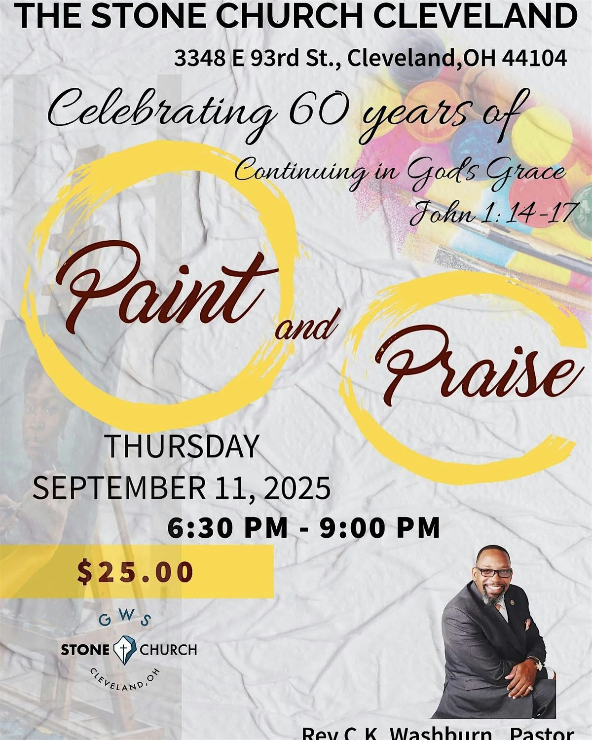 Paint & Praise at The Stone, 11 September | Event in Cleveland | AllEvents