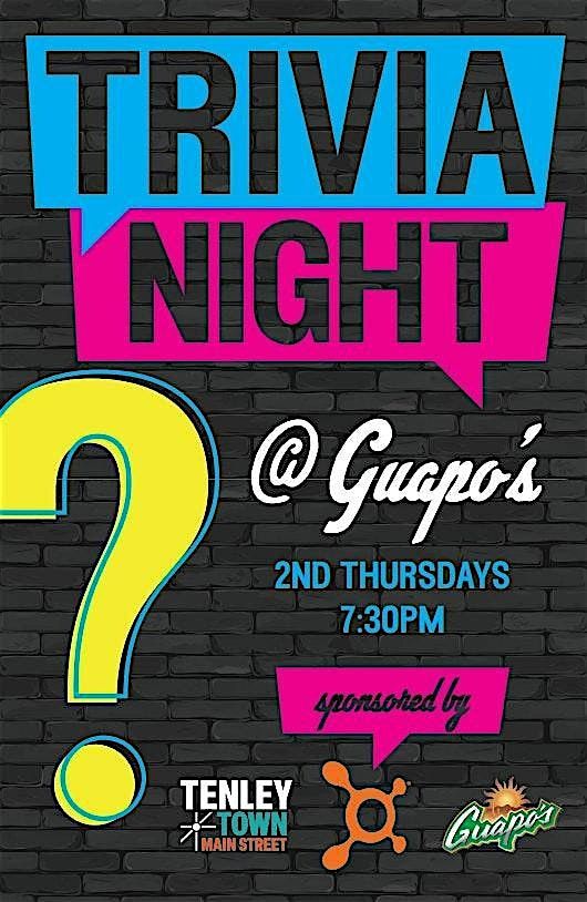 Trivia Night at Guapo's, 14 August | Event in Washington | AllEvents