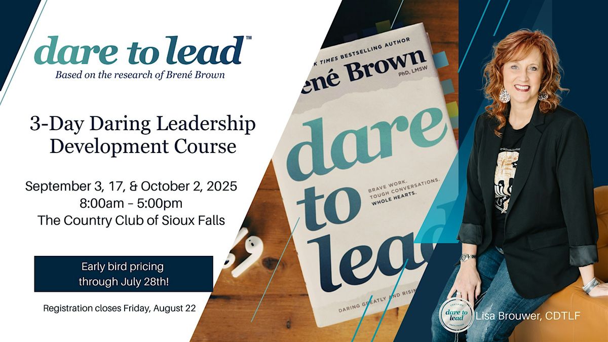 Dare to Lead™  Sioux Falls - 3-day Leadership Development, 3 September | Event in Sioux Falls | AllEvents
