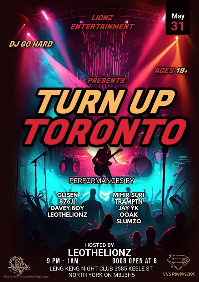 TURN UP TORONTO, 31 May | Event in Toronto | AllEvents