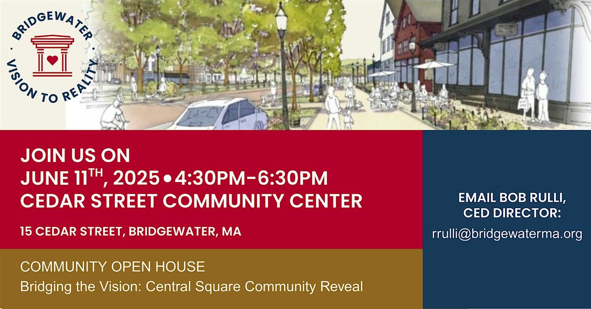 Bridgewater - Bridging the Vision: Central Square Community Reveal, 11 June | Event in Bridgewater | AllEvents