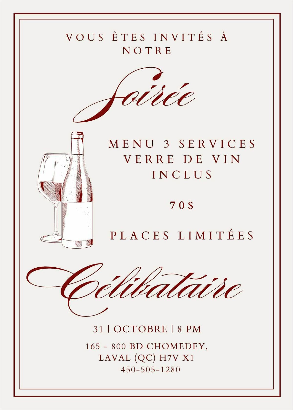 Soirée Célibataire, 31 October | Event in Laval | AllEvents