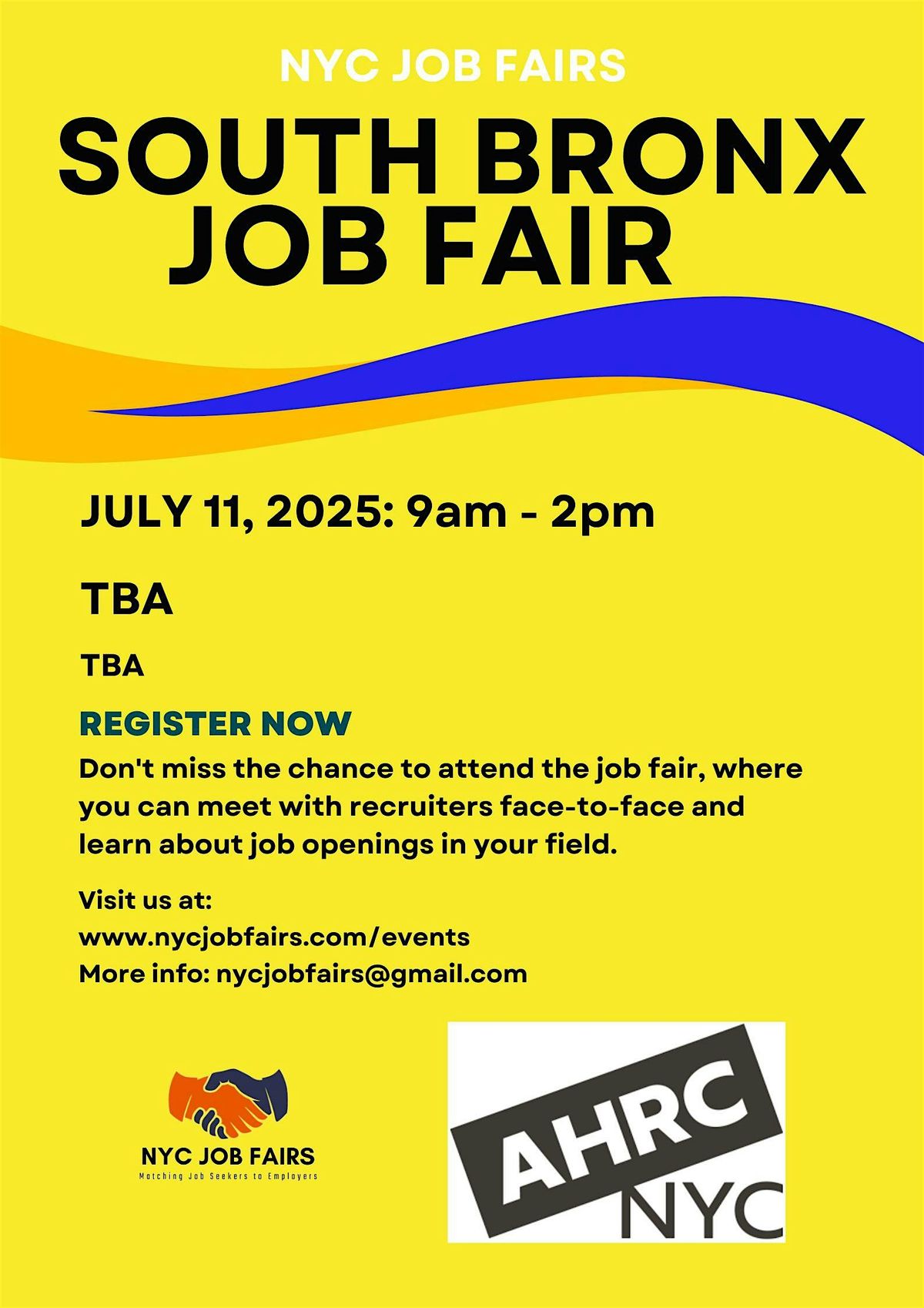 SOUTH BRONX JOB FAIR, 11 July | Event in Bronx | AllEvents