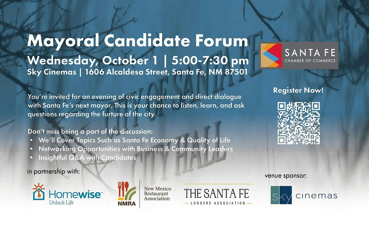 Santa Fe Mayoral Candidate Forum, 1 October | Event in Santa Fe | AllEvents