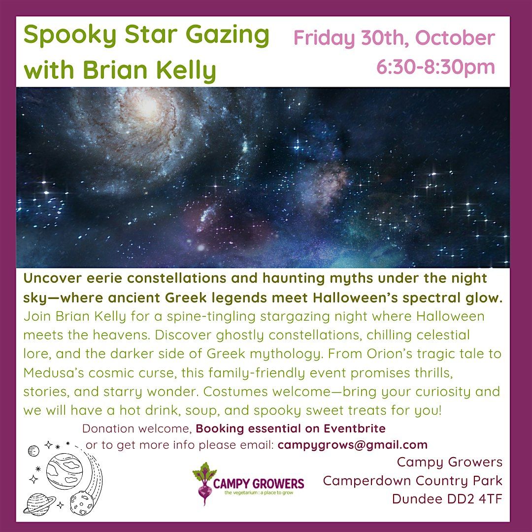 Spooky Star Gazing with Brian Kelly, 31 October | Event in Dundee | AllEvents