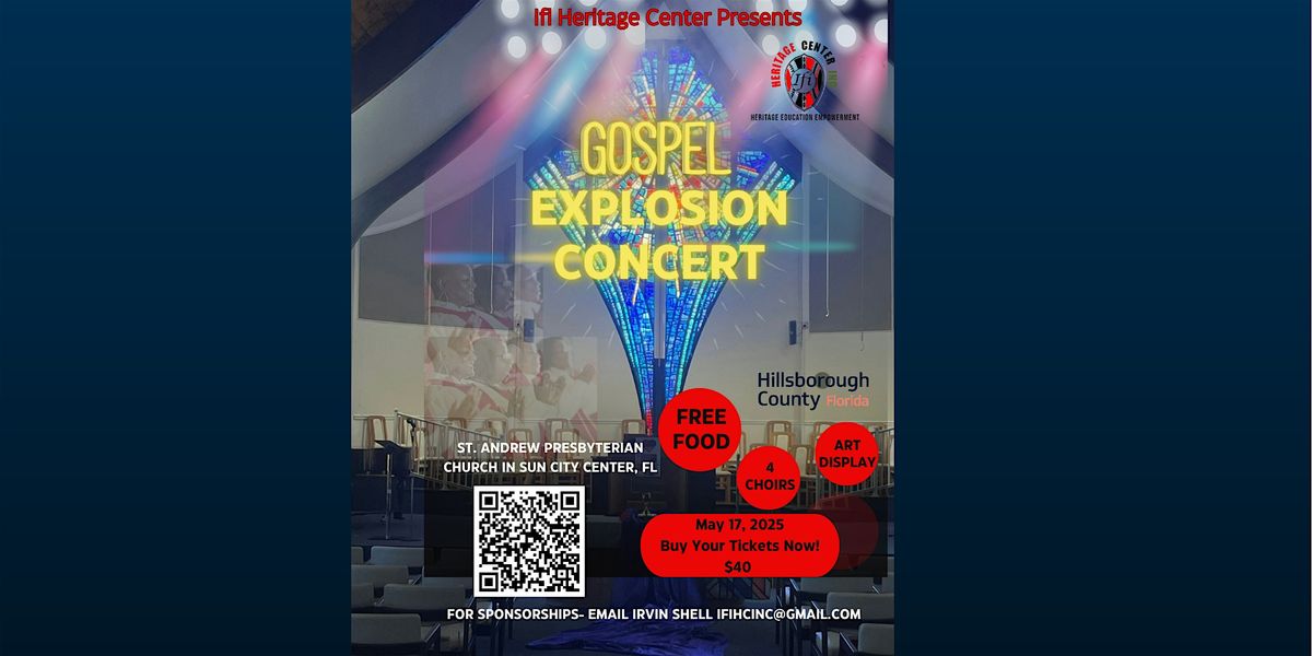 Gospel Explosion Concert, 17 May | Event in Sun City Center | AllEvents