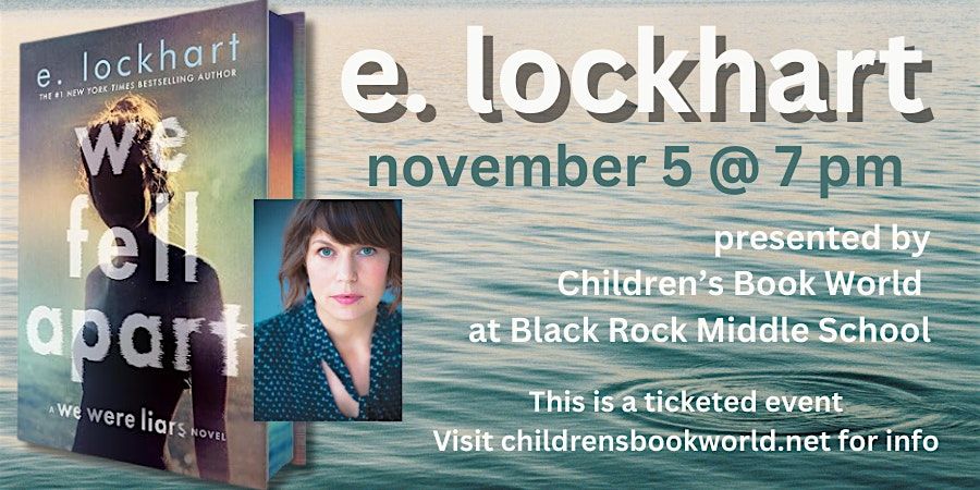 E.Lockhart at Black Rock Middle School, 5 November | Event in Villanova | AllEvents