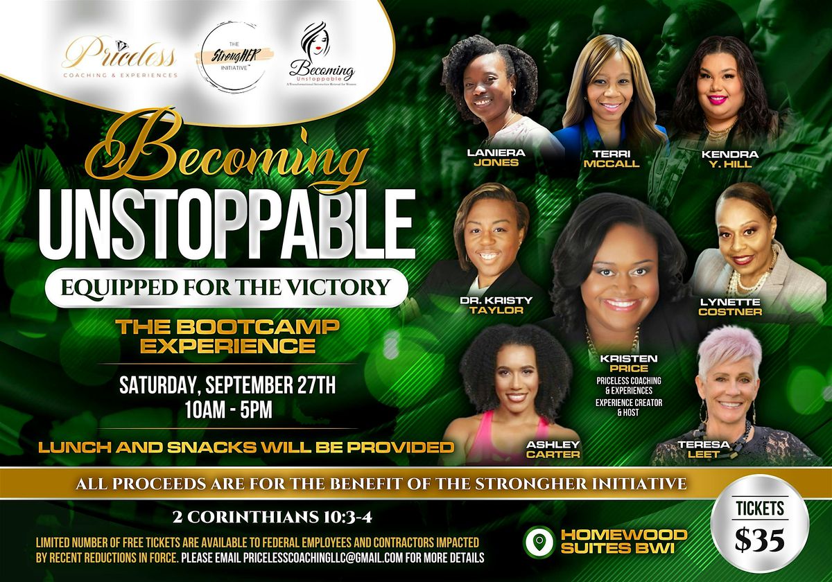 Becoming Unstoppable: Equipped for the Victory, 27 September | Event in Linthicum Heights | AllEvents