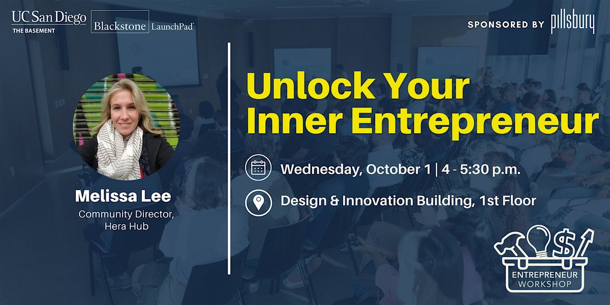 Unlock Your Inner Entrepreneur, 1 October | Event in La Jolla | AllEvents