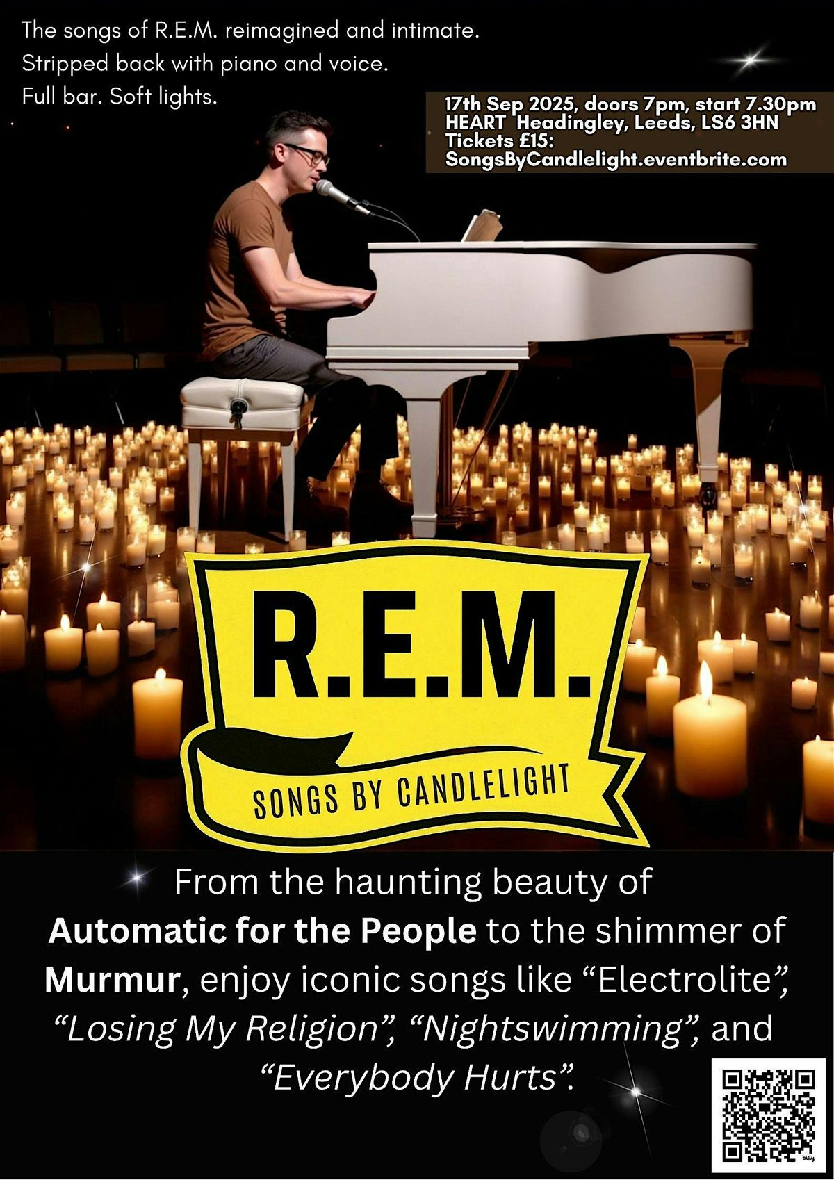 Salford: R.E.M. Songs by Candlelight, 28 January | Event in Salford | AllEvents