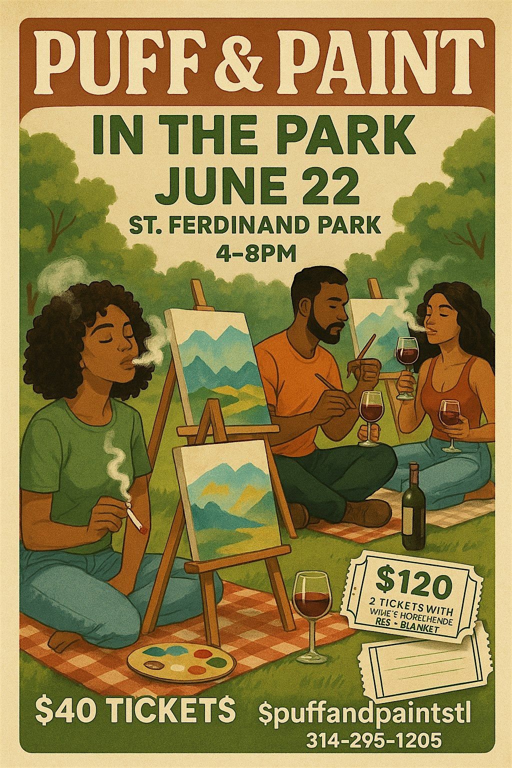 Puff & Paint …, In The Park, 20 July | Event in Florissant | AllEvents