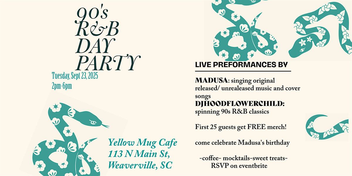 90s R&B DAY PARTY, 23 September | Event in Weaverville | AllEvents