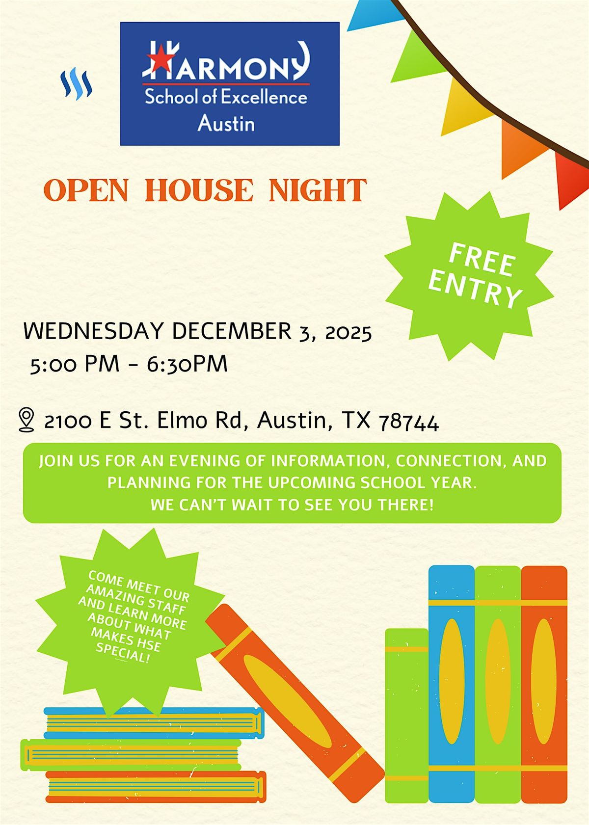 Harmony School of Excellence - Open House Night, 3 December | Event in Austin | AllEvents