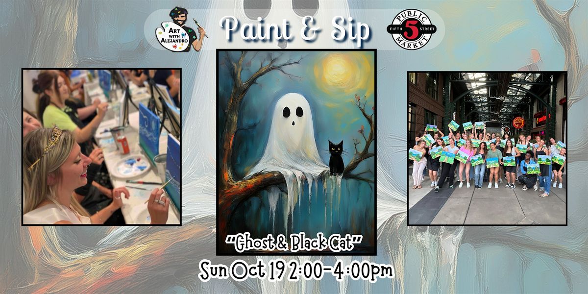 Paint & Sip at 5th St Alley “Ghost & Black Cat”, 19 October | Event in Eugene | AllEvents