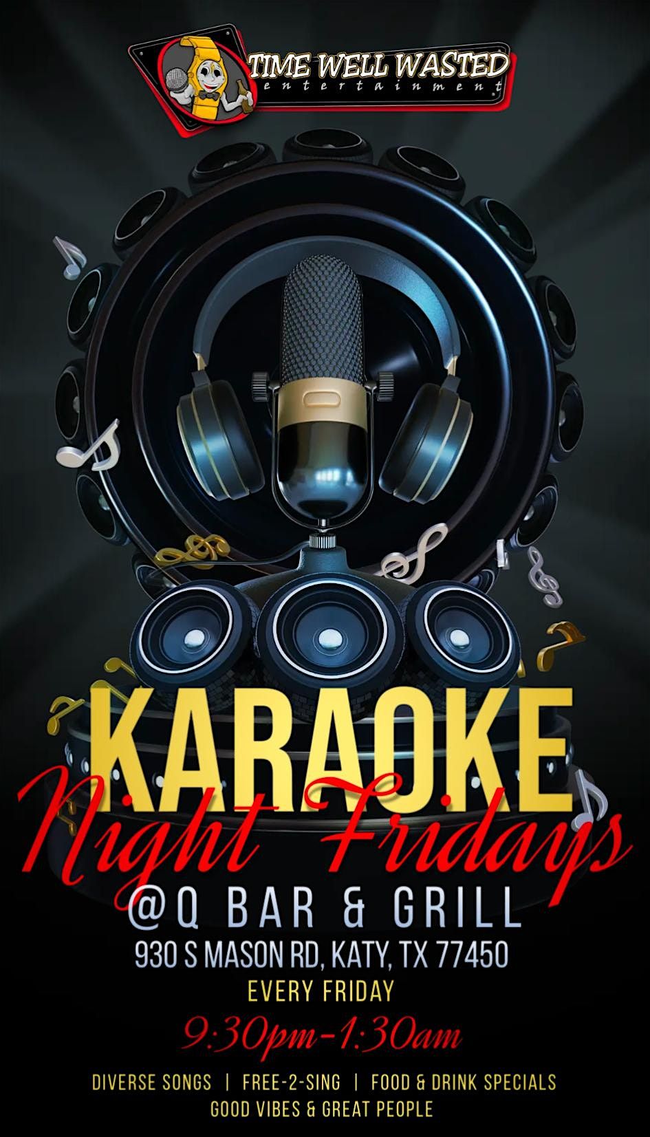Karaoke Night Friday's @ Q Bar & Grill | Event in Katy | AllEvents