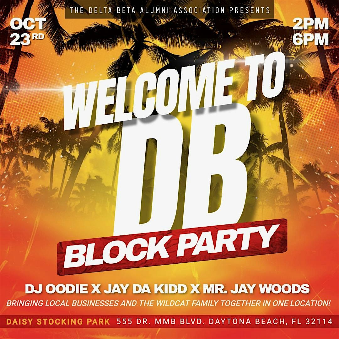 Welcome To DB Block Party: Sponsored by WHOE®, 23 October | Event in Daytona Beach | AllEvents