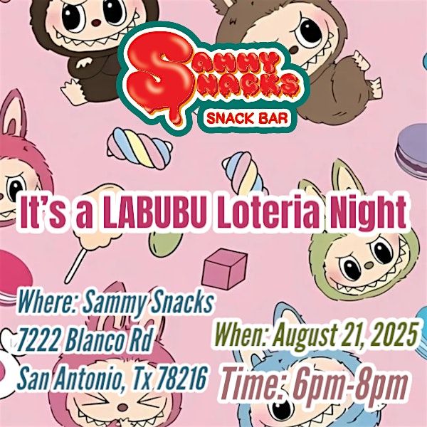 It’s a LABUBU Loteria night, 21 August | Event in San Antonio | AllEvents