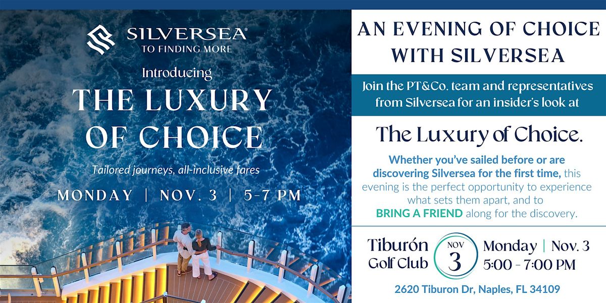 An Evening with Silversea and Preferred Travel & Co., 3 November | Event in Naples | AllEvents
