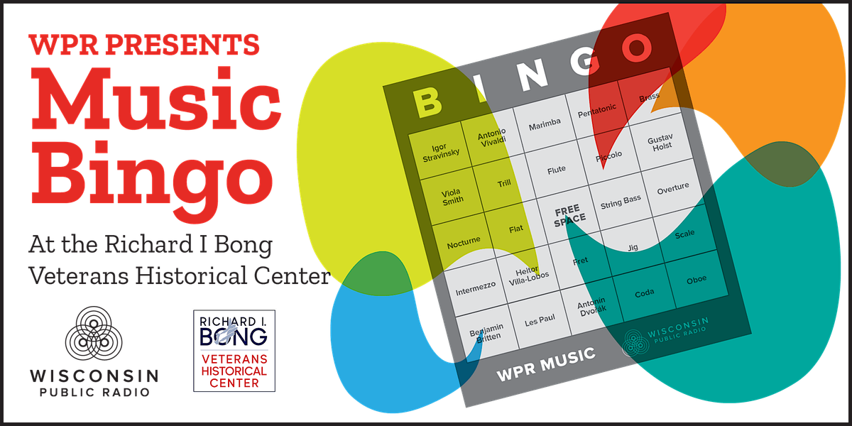 Music Bingo with WPR at the Richard I Bong Center in Superior, 25 September | Event in Superior | AllEvents