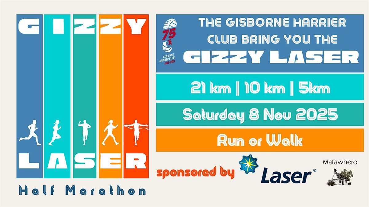 Gizzy Laser Half Marathon (plus 10k & 5k options), 8 November | Event in Gisborne | AllEvents