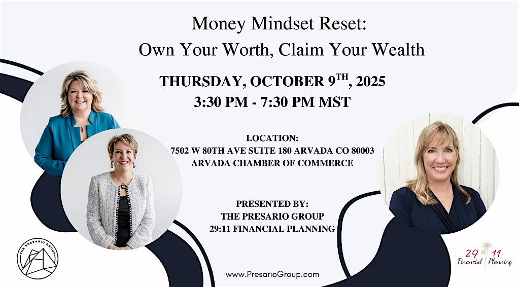 Money Mindset Reset: Own Your Worth, Claim Your Wealth, 9 October | Event in Arvada | AllEvents