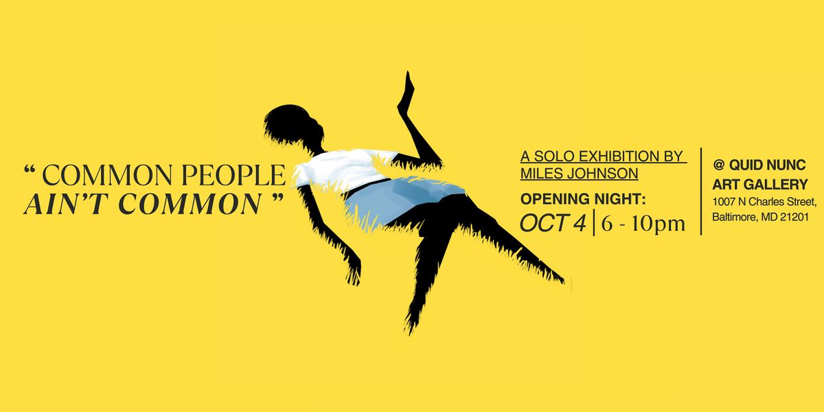 Common People Ain’t Common, 4 October | Event in Baltimore | AllEvents