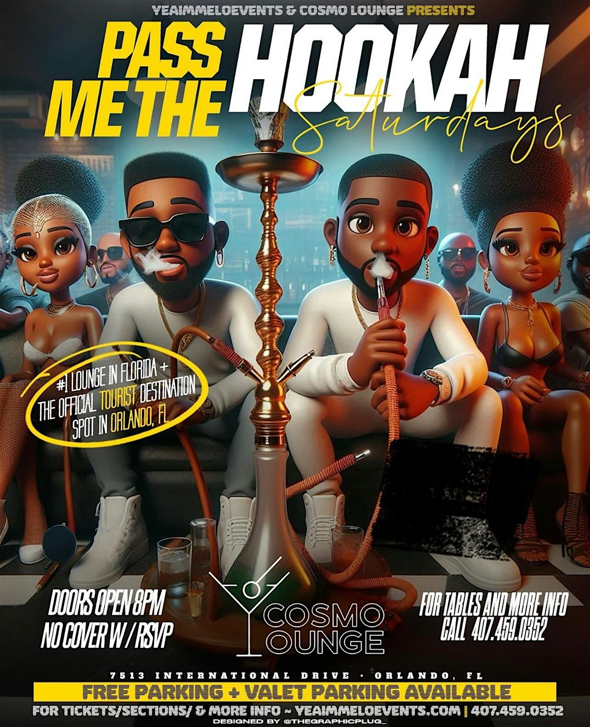 Pass Me The Hookah Saturdays - Cosmo Lounge | Event in Orlando | AllEvents