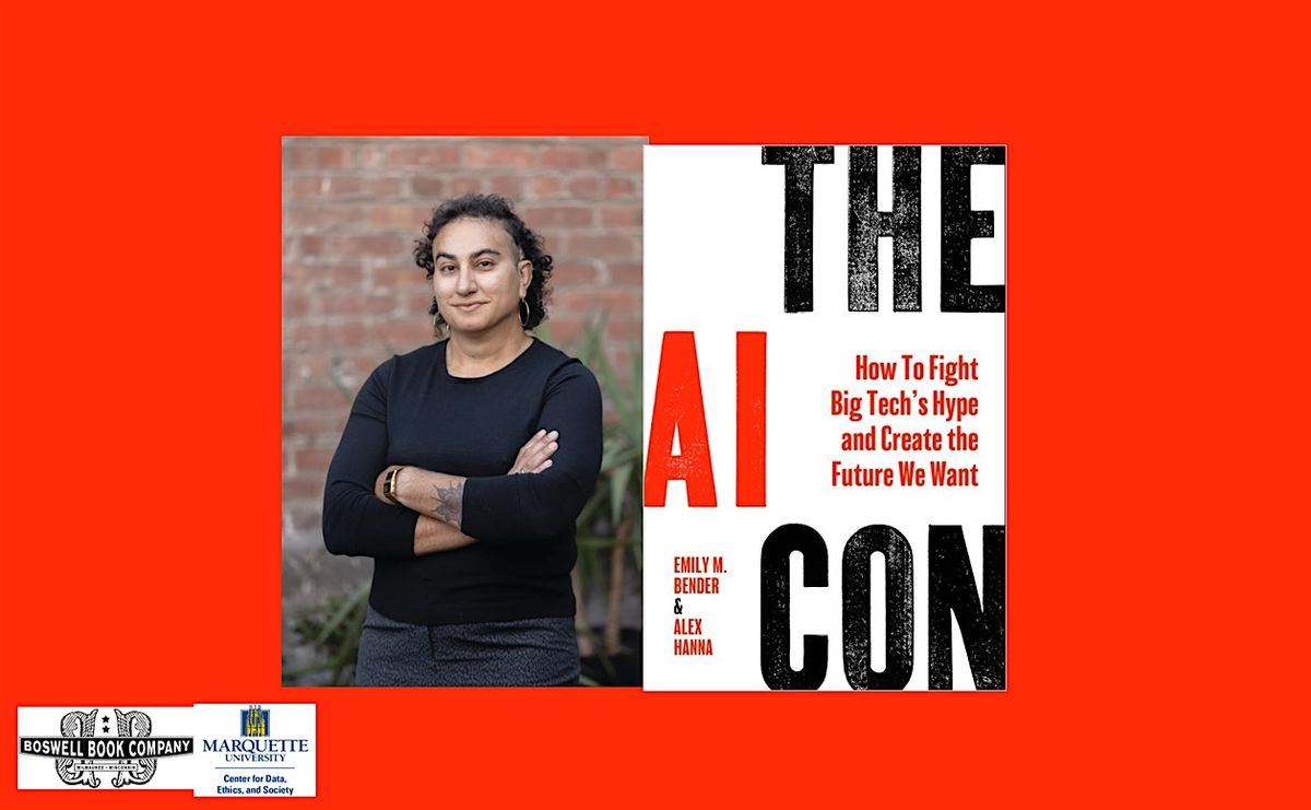 Alex Hanna, author of THE AI CON- an in-person Boswell event, 6 October | Event in Milwaukee | AllEvents