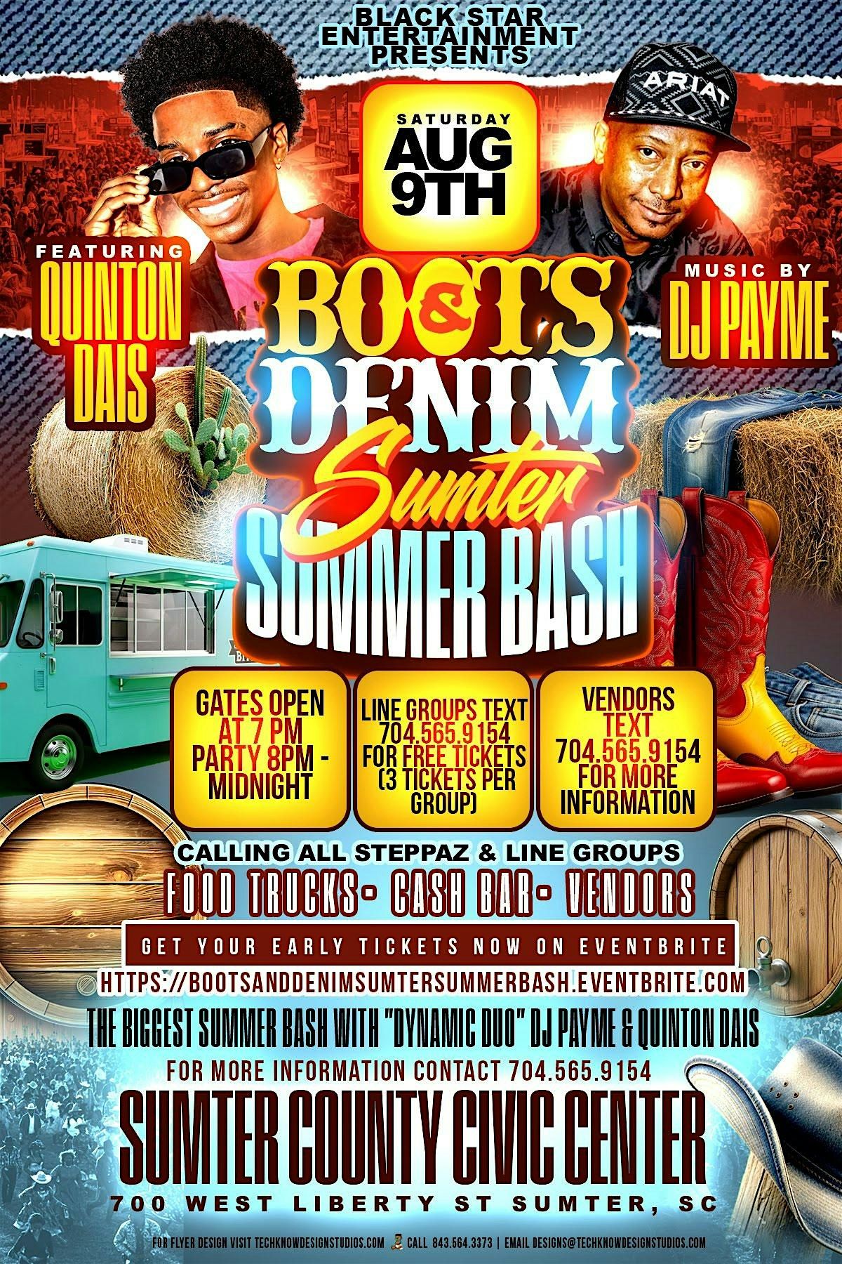 BOOTS & DENIM SUMTER SUMMER BASH, 9 August | Event in Sumter | AllEvents