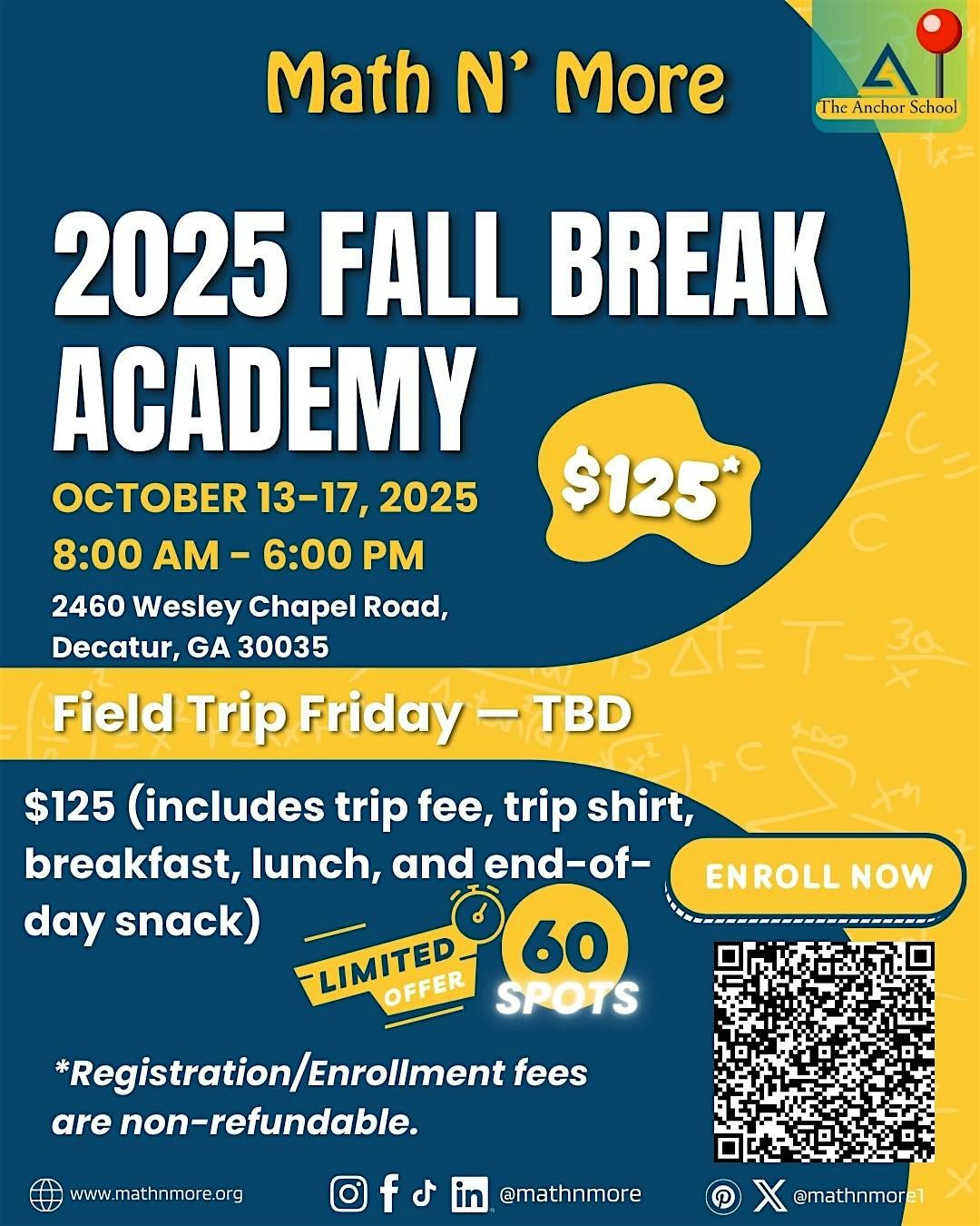 Fall Break Academy, 13 October | Event in Decatur | AllEvents