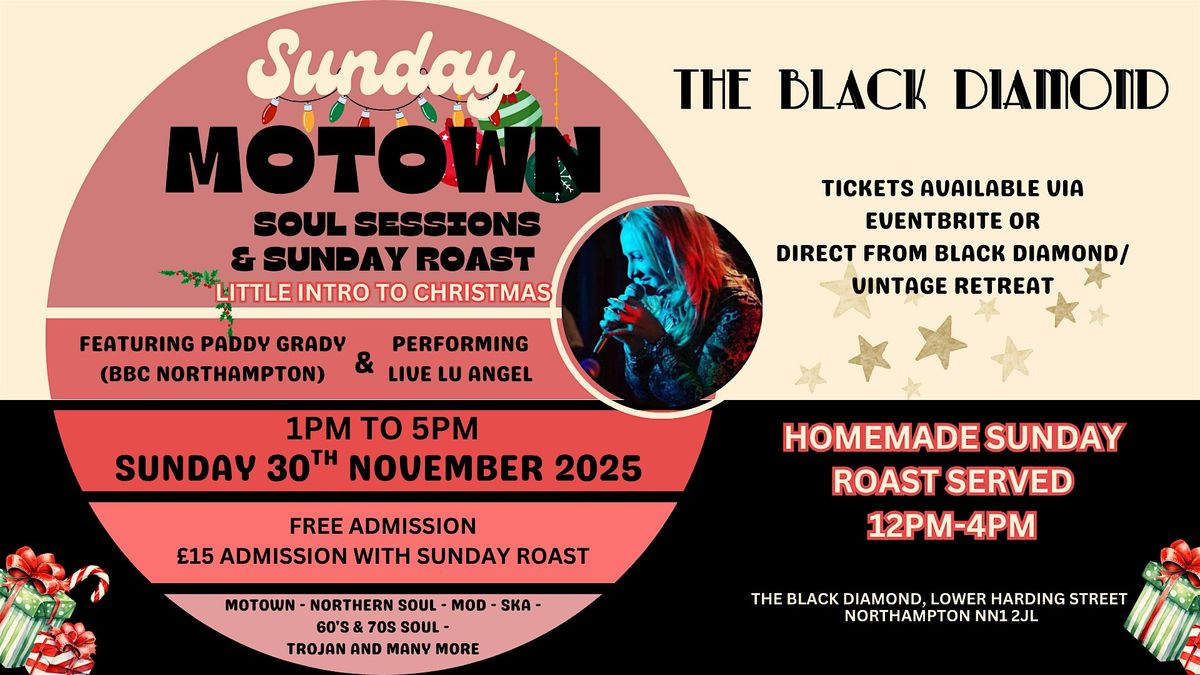 Sunday Motown and Soul Sessions with Sunday Roast, 30 November | Event in Northampton | AllEvents