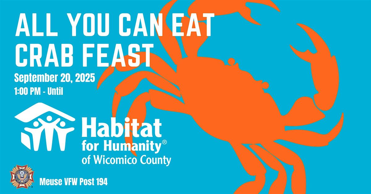 Habitat for Humanity of Wicomico County All You Can Eat Crab Feast, 20 September | Event in Salisbury | AllEvents