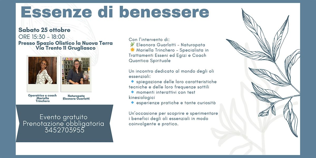 Essenze di benessere, 25 October | Event in Grugliasco | AllEvents