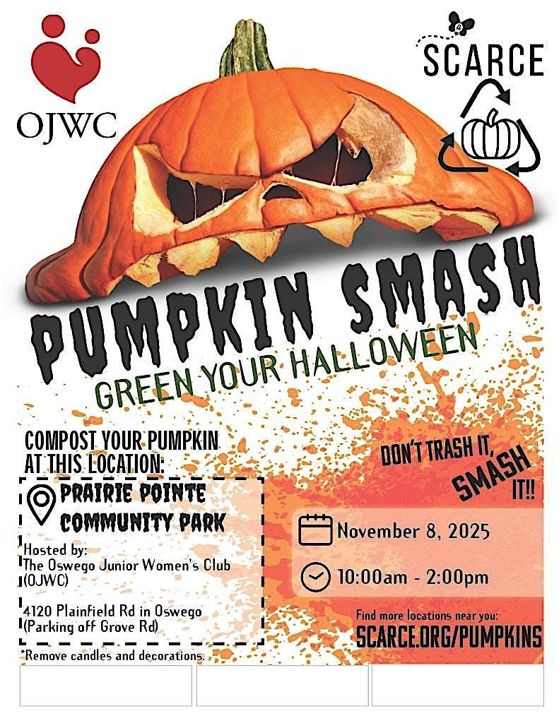 Pumpkin Smash Community Composting Event - Hosted by OJWC, 8 November | Event in Oswego | AllEvents