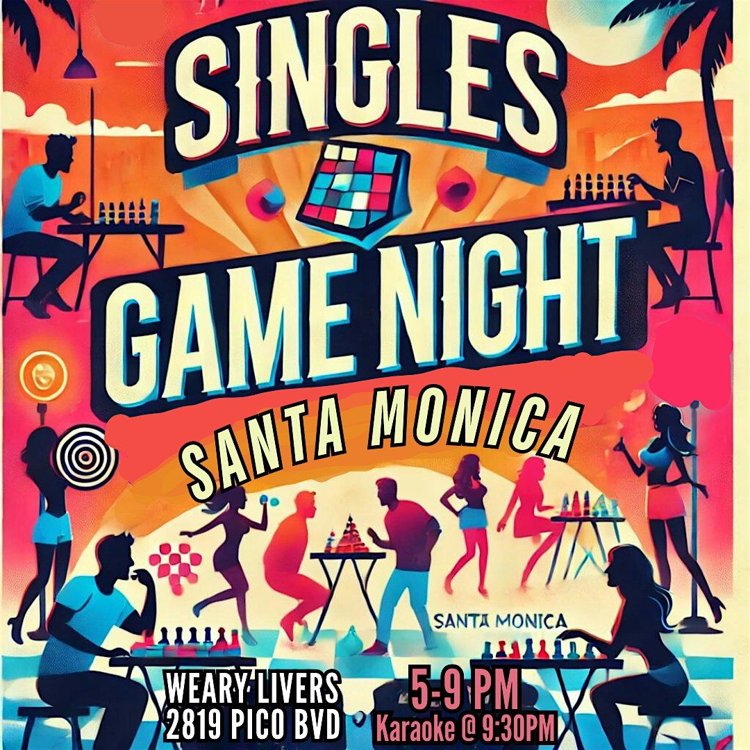 Singles Game Night & Happy Hour Social, 22 August | Event in Santa Monica | AllEvents
